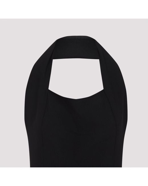 Carven Black Dr201 Long Dress