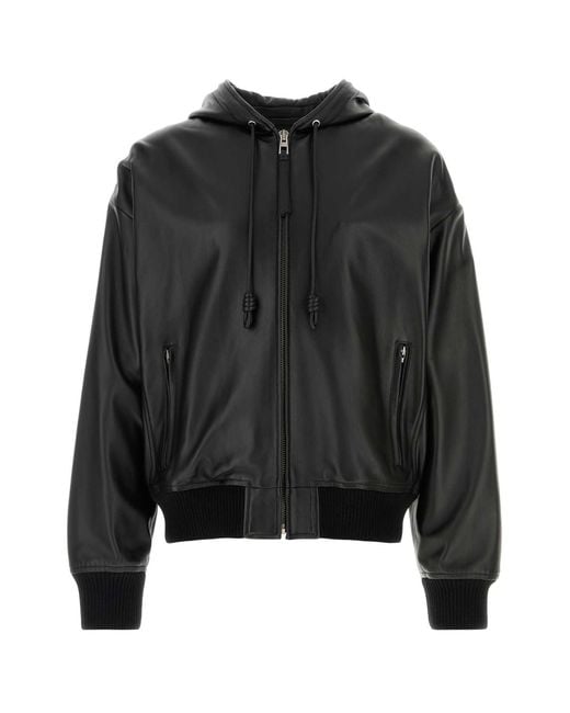 Loewe Black Denim Bomber Jacket