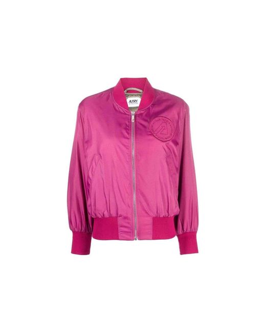 Autry Bomberjack Met Logo in het Pink