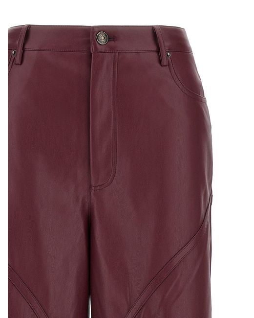 ROTATE BIRGER CHRISTENSEN Roteer Birger Christensen 'mid Tailed Piping' Broek in het Purple