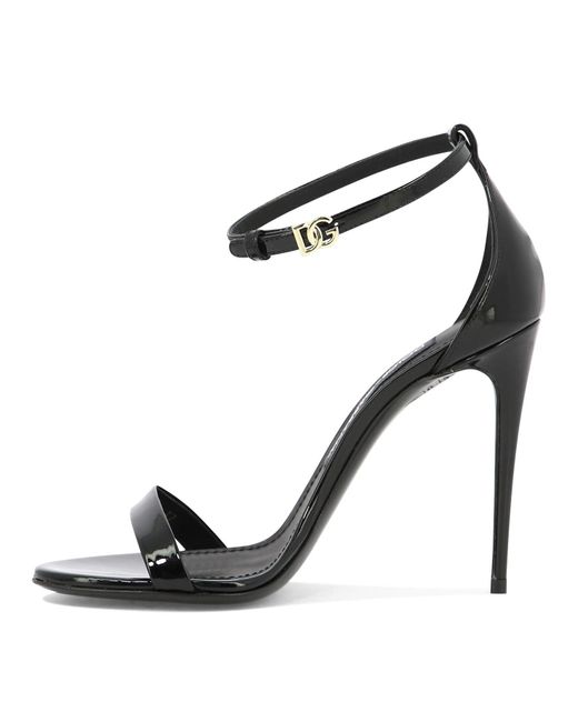 "Keira" sandali di Dolce & Gabbana in Black
