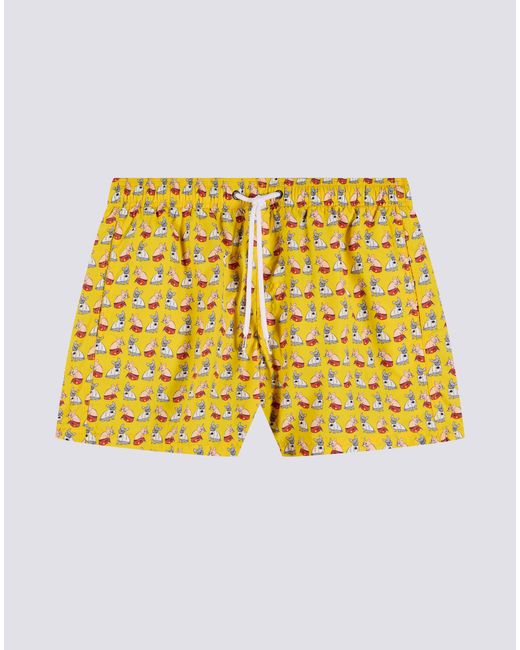SUNDEK X PELO FOUNDATION Yellow Boardshort for men