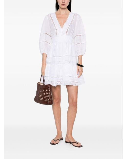 ERMANNO FIRENZE White Dresses Outer: Ramie