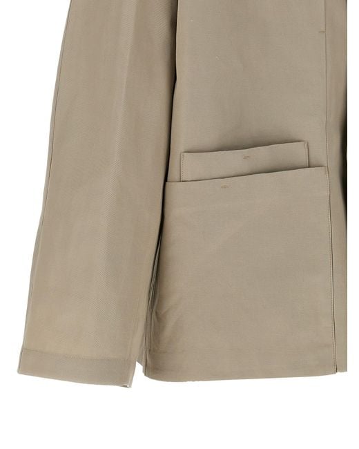'Boxy SB Workwear' chaqueta Lemaire de hombre de color Natural