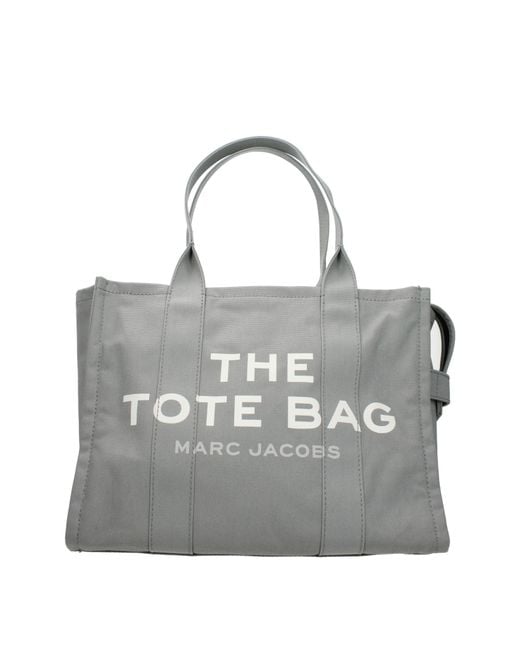 Marc Jacobs Gray Borse A Spalla Tote Donna Tessuto Grigio/Grigio Lupo