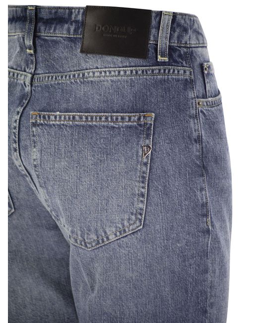 Dondup Blue Cindy Regular Stretch Jeans