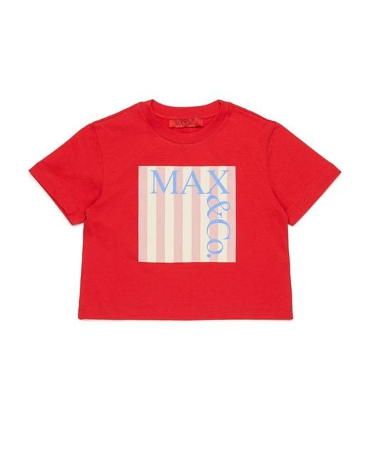 MAX&Co. Red T Shirt With Logo