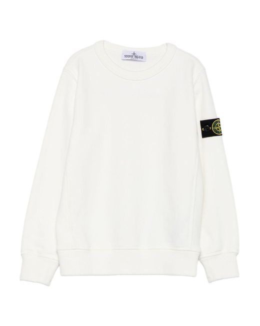 Stone Island Sweaters Wit in het White