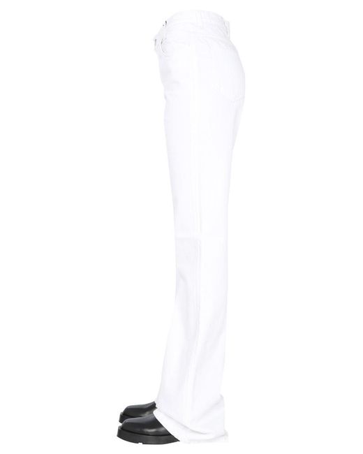 Raf Simons White Flared Jeans