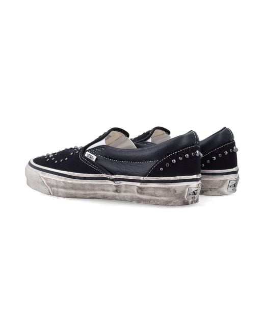 Vans Black Premium Classic Slip-On Canvas Sneakers