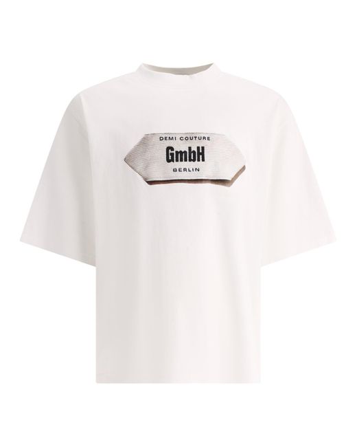 GmbH T -shirt Met Afdrukken in het White voor heren