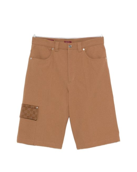 Gucci White Patch-Pocket Belt Loops for men