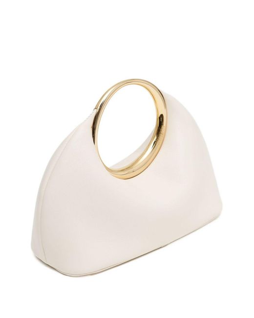 Jacquemus White Le Petit Calino Leather Clutch