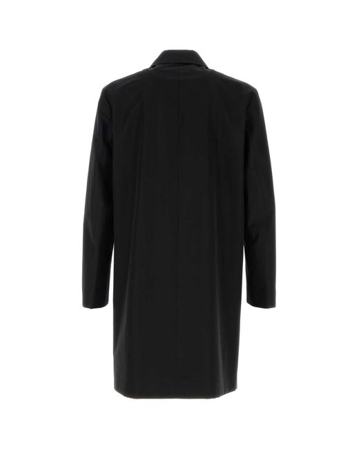 Gucci Black Regular Overcoat for men