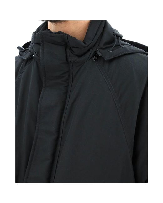 Balenciaga Black Oversize Parka Jacket for men