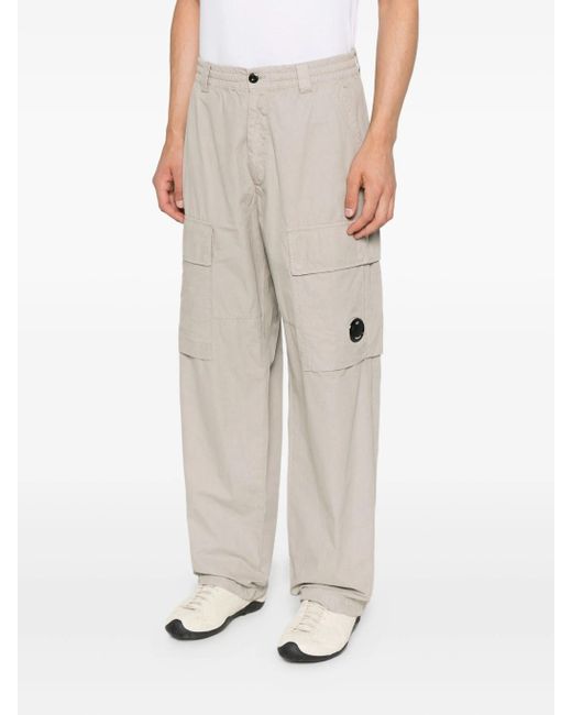 C P Company White Cargo Pant