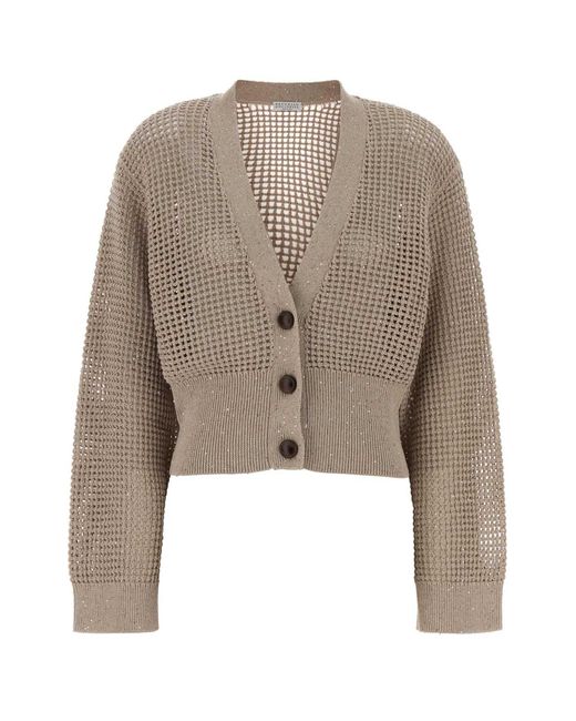 Brunello Cucinelli Brown Cardigan