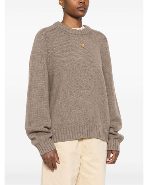 Khaite Mae Cashmere Jumper in het Natural