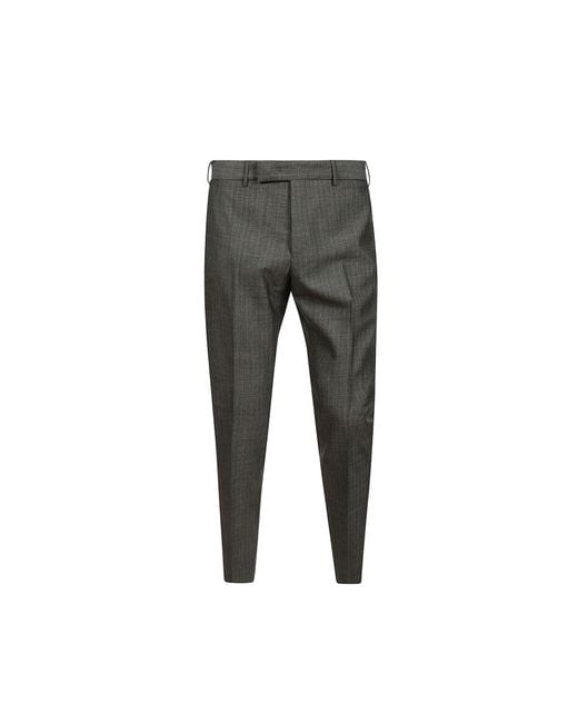 Pt pantalon à rayures en laine PT Torino pour homme en coloris Gray