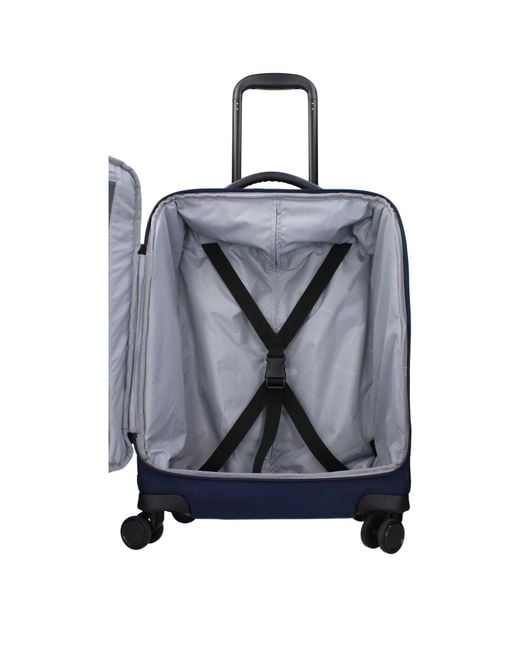 Piquadro Blue Trolley Fabric