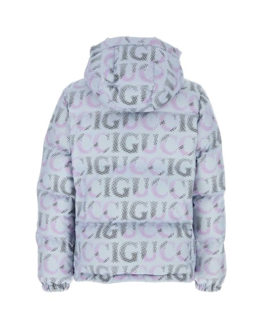 Gucci Blue Printed Polyester Down Jacket