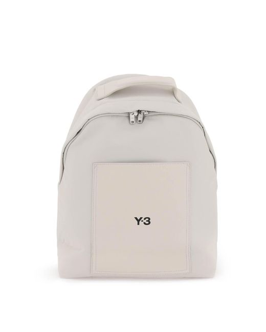 Y-3 Luxus -Fitness -Rucksack in White für Herren
