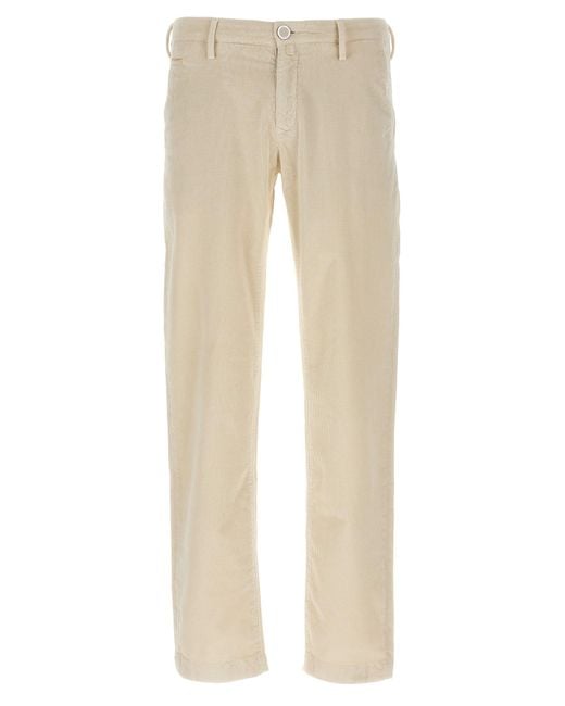 Jacob Cohen Velvet Pants in het Natural voor heren