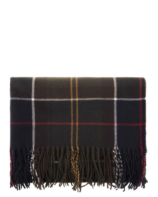 Barbour Black Stanway Tartan Scarf