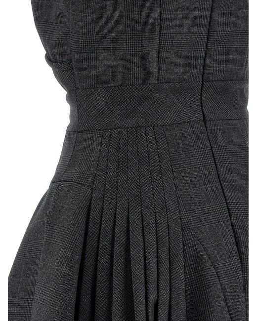 Giovanni bedin Black Pleated Dress