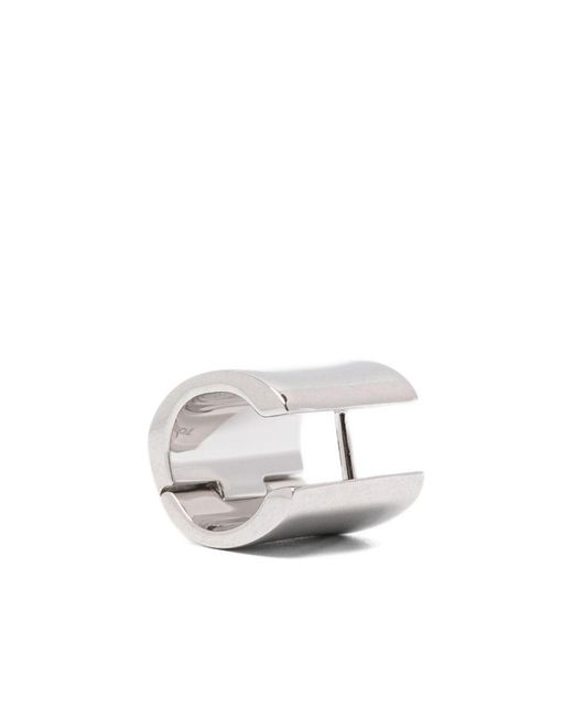 Totême White Petite Signature Ohrring