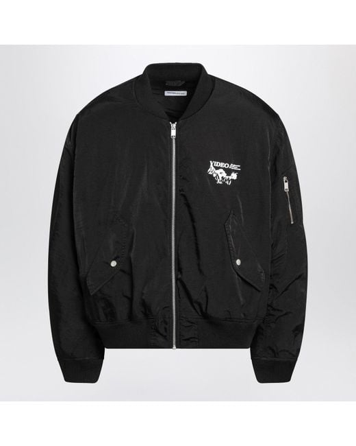 Enfants Riches Deprimes Black Enfants Video Bomber Jacket With Zip for men