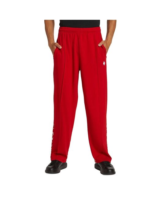 Marcelo Burlon Red Track Pants for men