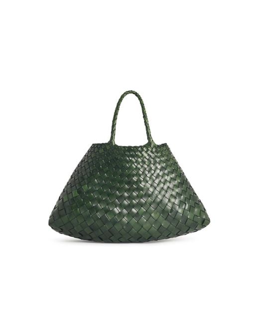 Dragon Diffusion Green Small 'Santa Croce' Leaf Lear Bag