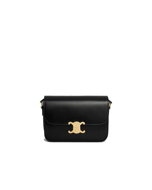 Bolsa Triomphe Classique Céline de color Black