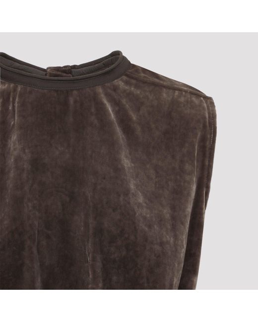 Rick Owens Brown Subhuman Top