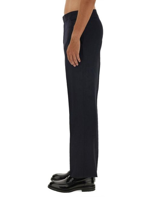 Vivienne Westwood Blue Straight-Leg Tailored Pants With Classic Waistband for men