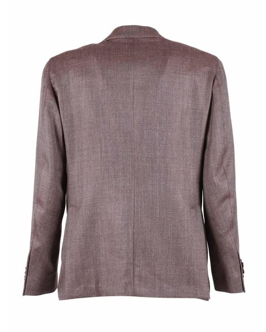 Luigi Bianchi Purple Giacca Drop 7 for men