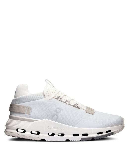 On Shoes White Running Cloudnova 2 Trainers