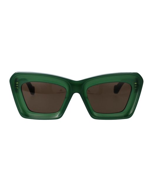 Loewe Green Cat Eye Sonnenbrille LW40145 I 96 E