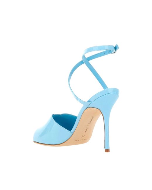 Manolo Blahnik Blue Hourani 105 Sandalen