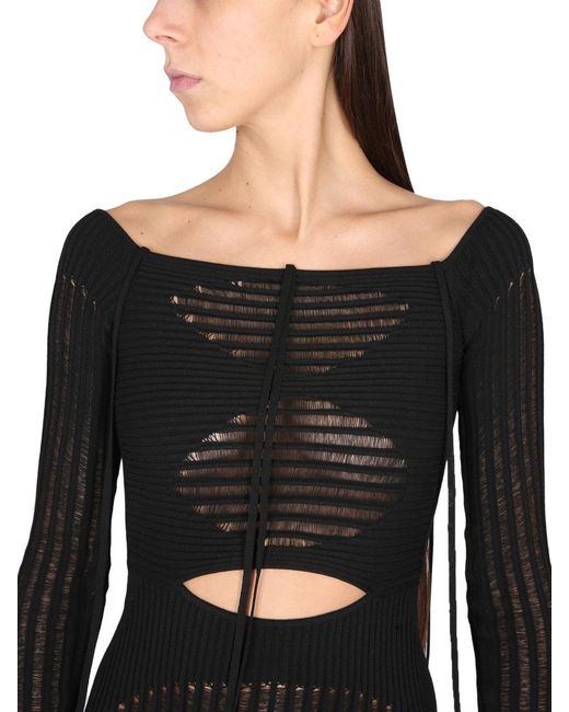 ANDREADAMO Black Mini Dress