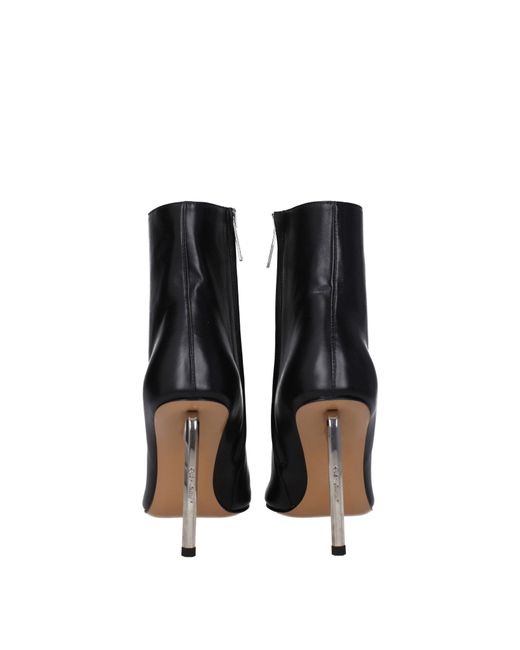 Off-White c/o Virgil Abloh Black Stivaletti Donna Pelle Nero for men