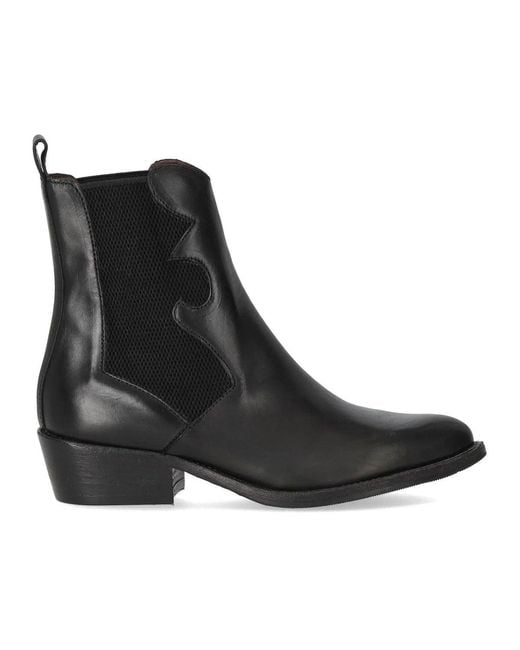 Duccio Del Duca Black Texan Bootie
