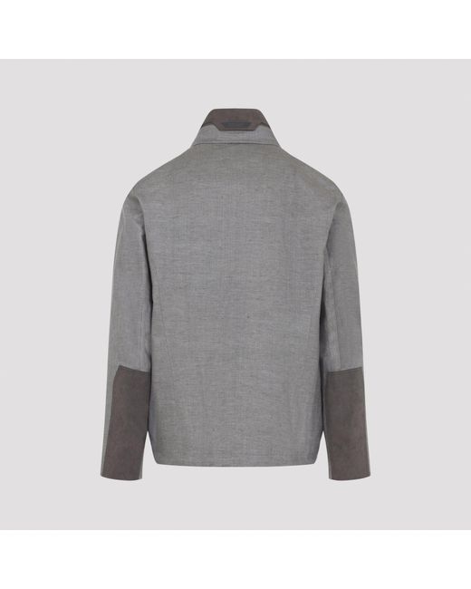 Sease Gray Laminated Jacket
