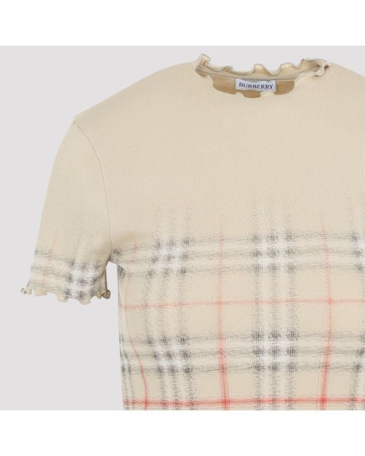 Burberry Natural Letty Degrade Cotton T-Shirt