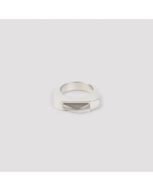 Rick Owens Metallic Hollywood Piramid Ring