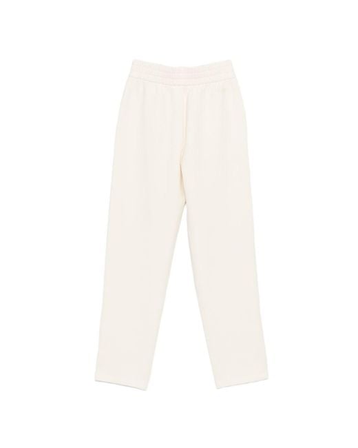 Emporio Armani White Cotton Trousers