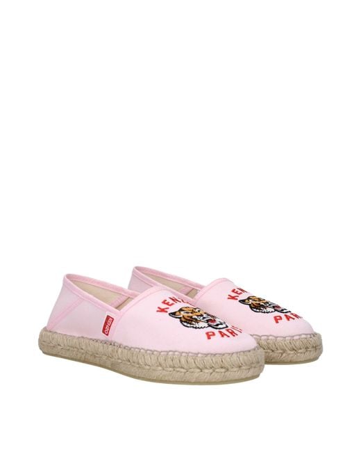 KENZO Pink Fabric Espadrille