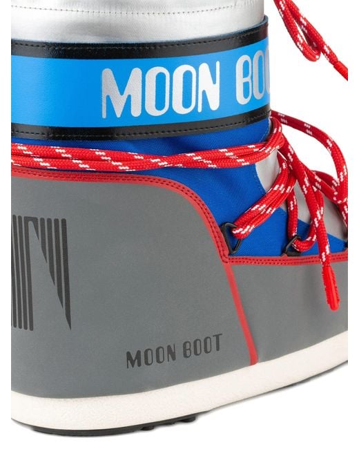 Moon Boot Blue "Icon" Low Space Racing Boot