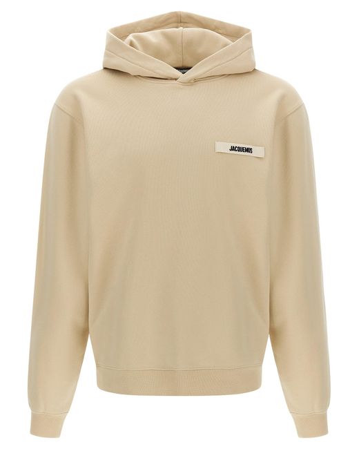 Jacquemus 'Gros Grain' Hoodie in Natural für Herren